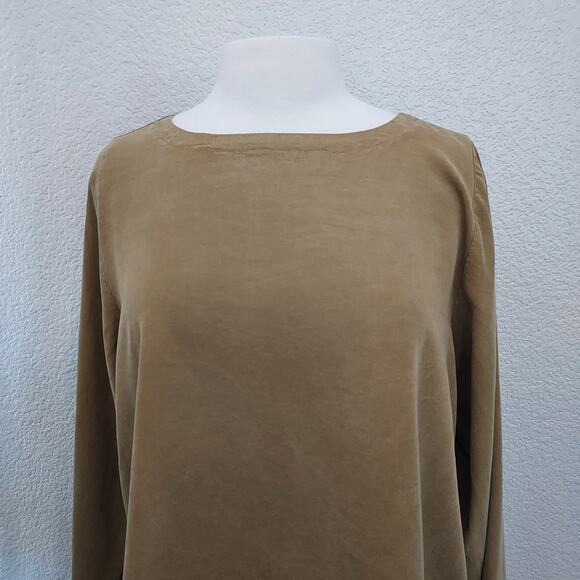 Lisa Bayne Olive Green Long Sleeve Size S - Picture 2 of 12